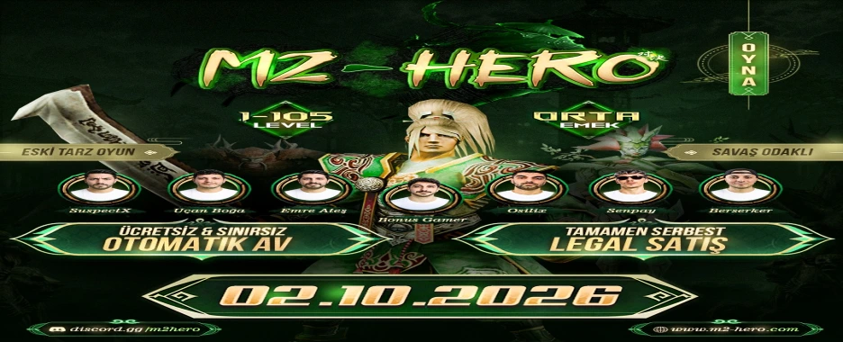 m2hero 1-105 2 ekim