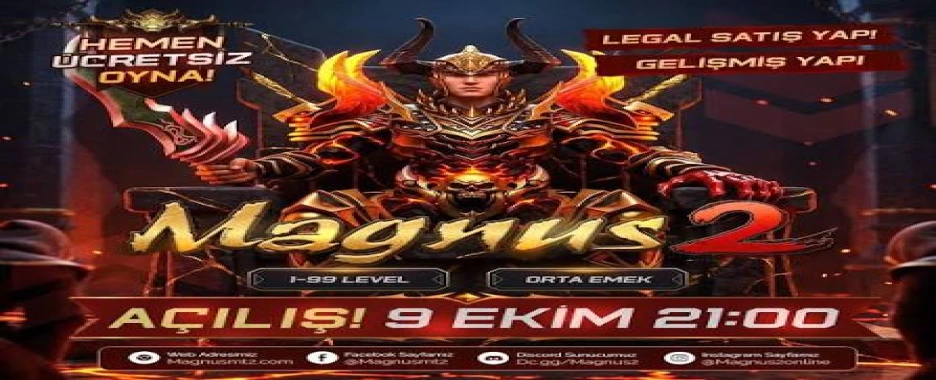 MAGNUS2 — 9 EKİM’DE AÇILIYOR!